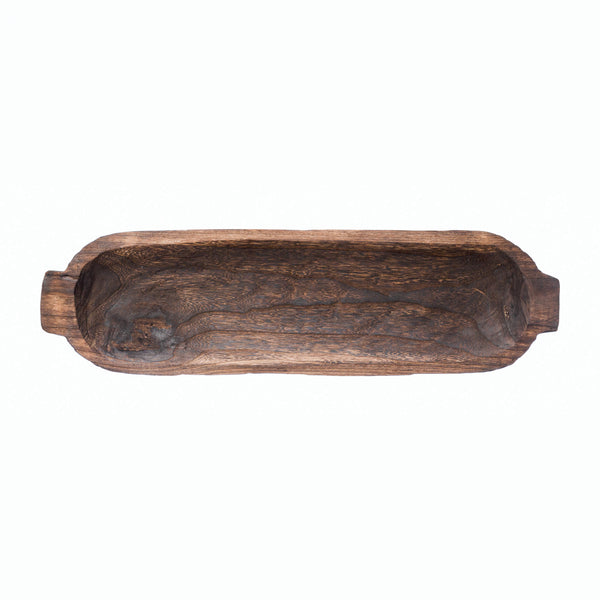 Decorative Paulownia Wood Tray-Blue Hand Home