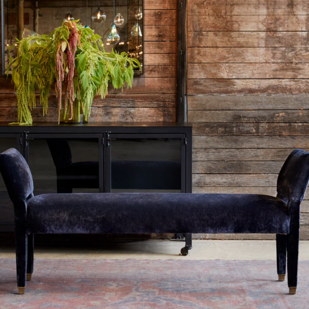 Cisco Brothers Daphne Bench-Cisco Brothers-Blue Hand Home