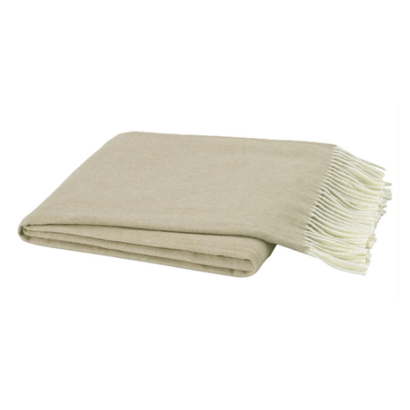 Italian Herringbone Throw-Lands Downunder-Blue Hand Home