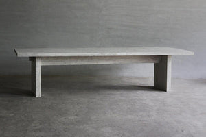 K Base Reclaimed Elm Dining Table-Organic Restoration-Blue Hand Home