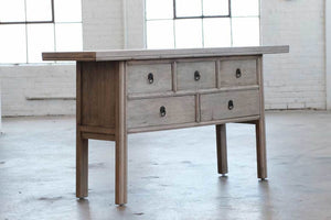 Reedition Credenza-Organic Restoration-Blue Hand Home