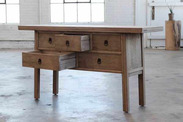 Reedition Credenza-Organic Restoration-Blue Hand Home