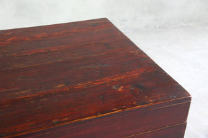 Antique Trunk-Organic Restoration-Blue Hand Home