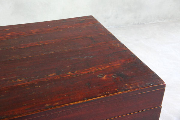 Antique Trunk-Organic Restoration-Blue Hand Home