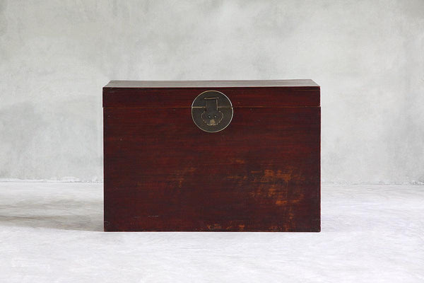 Antique Trunk-Organic Restoration-Blue Hand Home