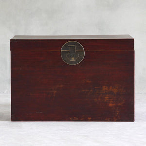 Antique Trunk-Organic Restoration-Blue Hand Home