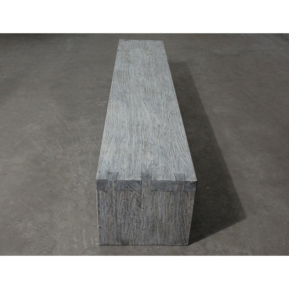 Dove Tail Elm Bench-Organic Restoration-Blue Hand Home