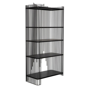 Mila Bookcase-Noir Furniture-Blue Hand Home