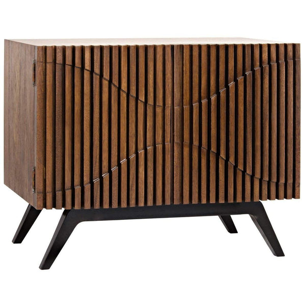 Noir Illusion Single Sideboard w/ Metal Base-Noir Furniture-Blue Hand Home