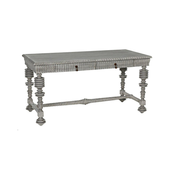 Portuguese Desk, Small-Noir Furniture-Blue Hand Home