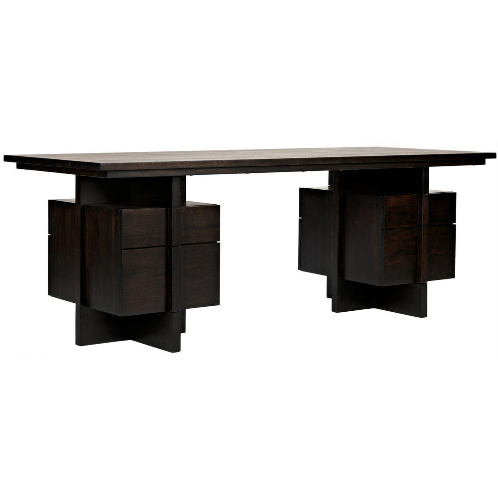 Noir Bridge Desk, Ebony Walnut-Noir Furniture-Blue Hand Home
