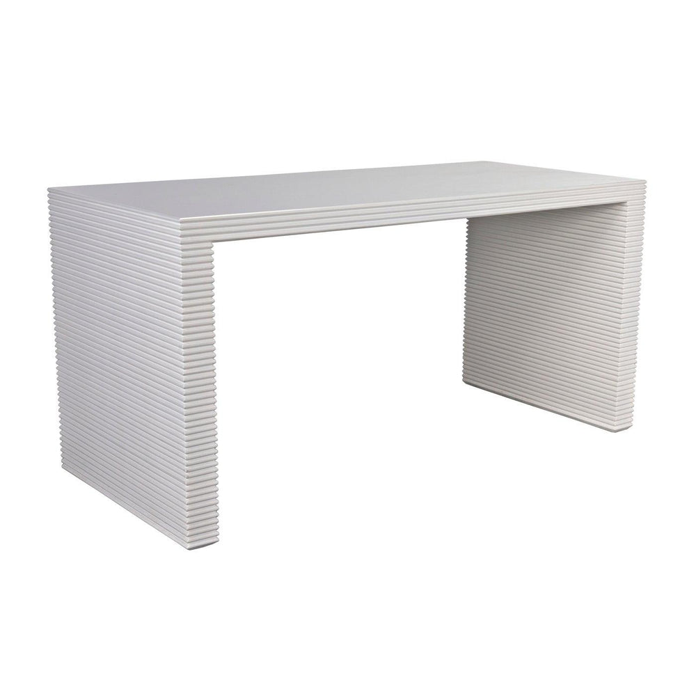 Noir Manhattan Desk, Solid White-Noir Furniture-Blue Hand Home