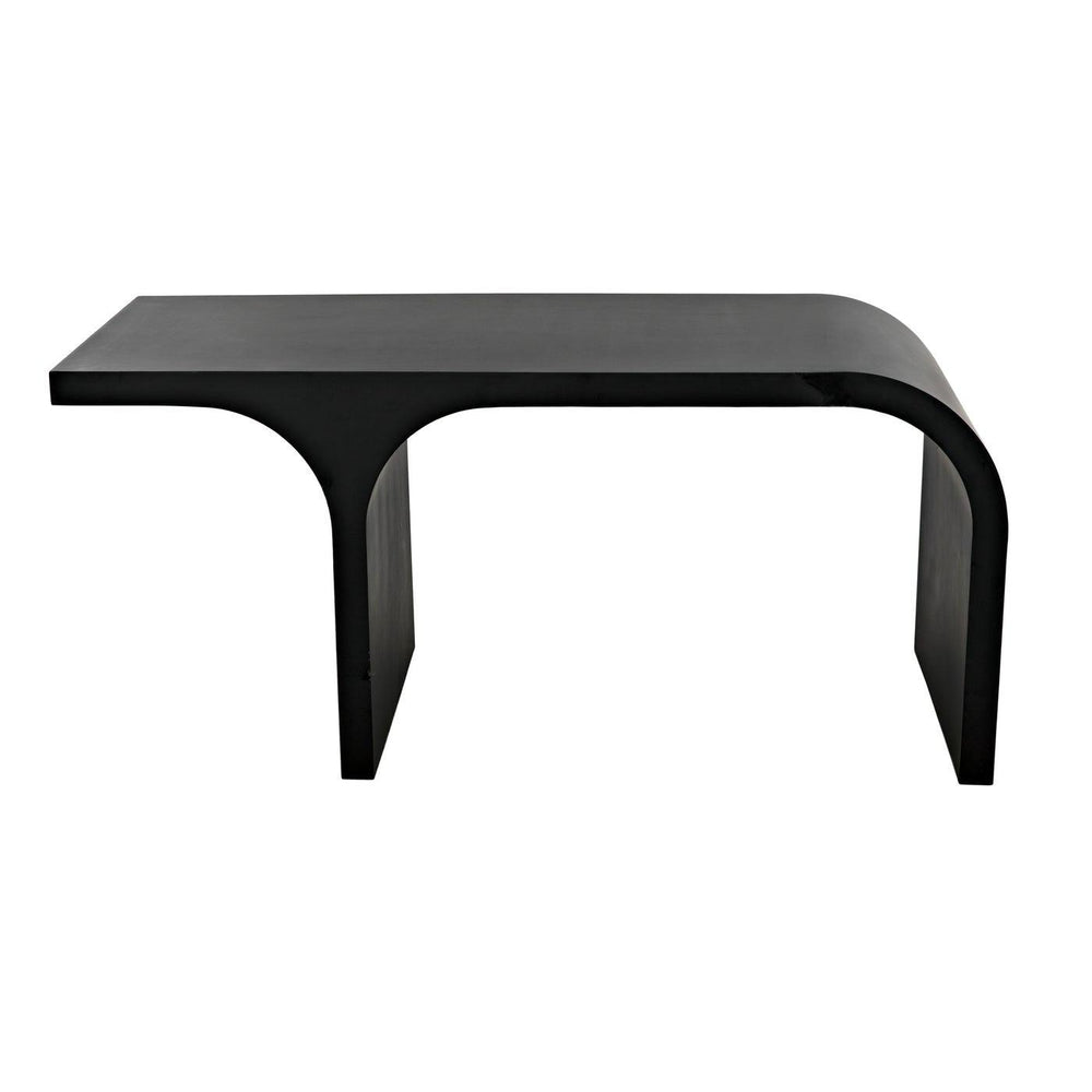 Noir Maximus Desk, Black Metal-Noir Furniture-Blue Hand Home