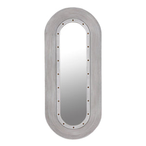 Noir Luna Mirror, White Washed-Noir Furniture-Blue Hand Home