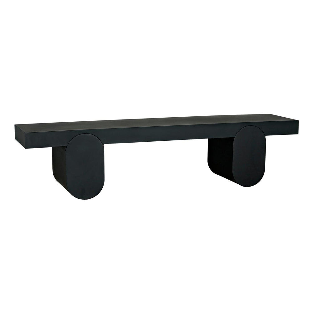 Noir Evora Coffee Table, Black Metal-Noir Furniture-Blue Hand Home