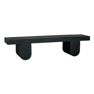 Noir Evora Coffee Table, Black Metal-Noir Furniture-Blue Hand Home