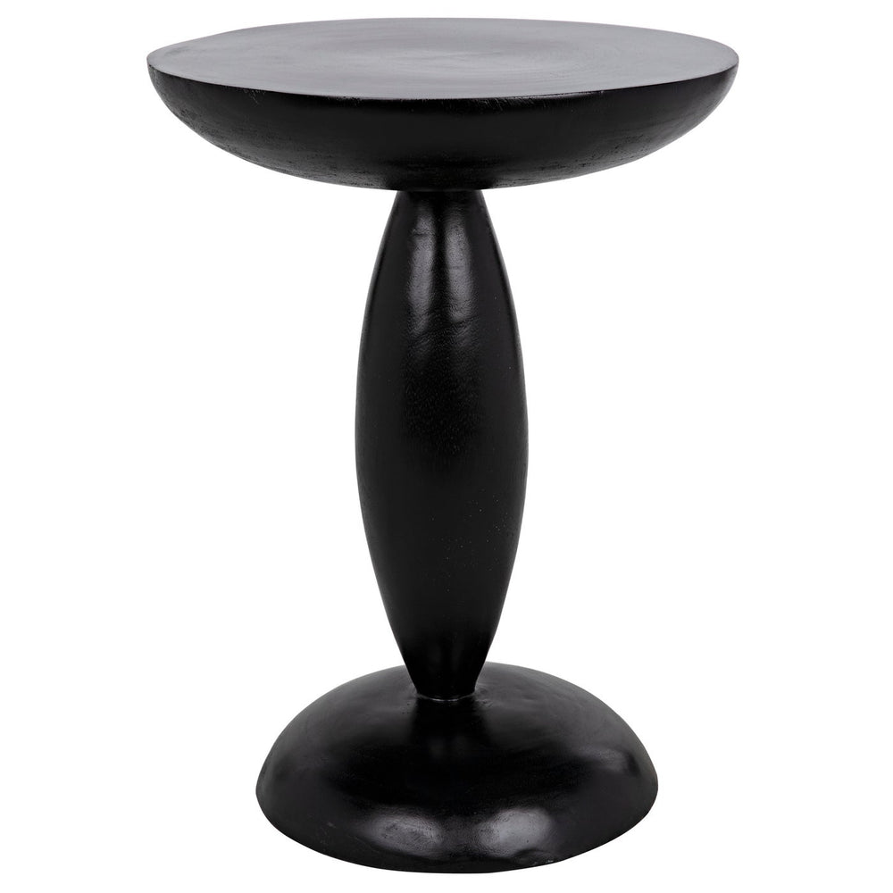 Noir Adonis Side Table, Hand Rubbed Black-Noir Furniture-Blue Hand Home