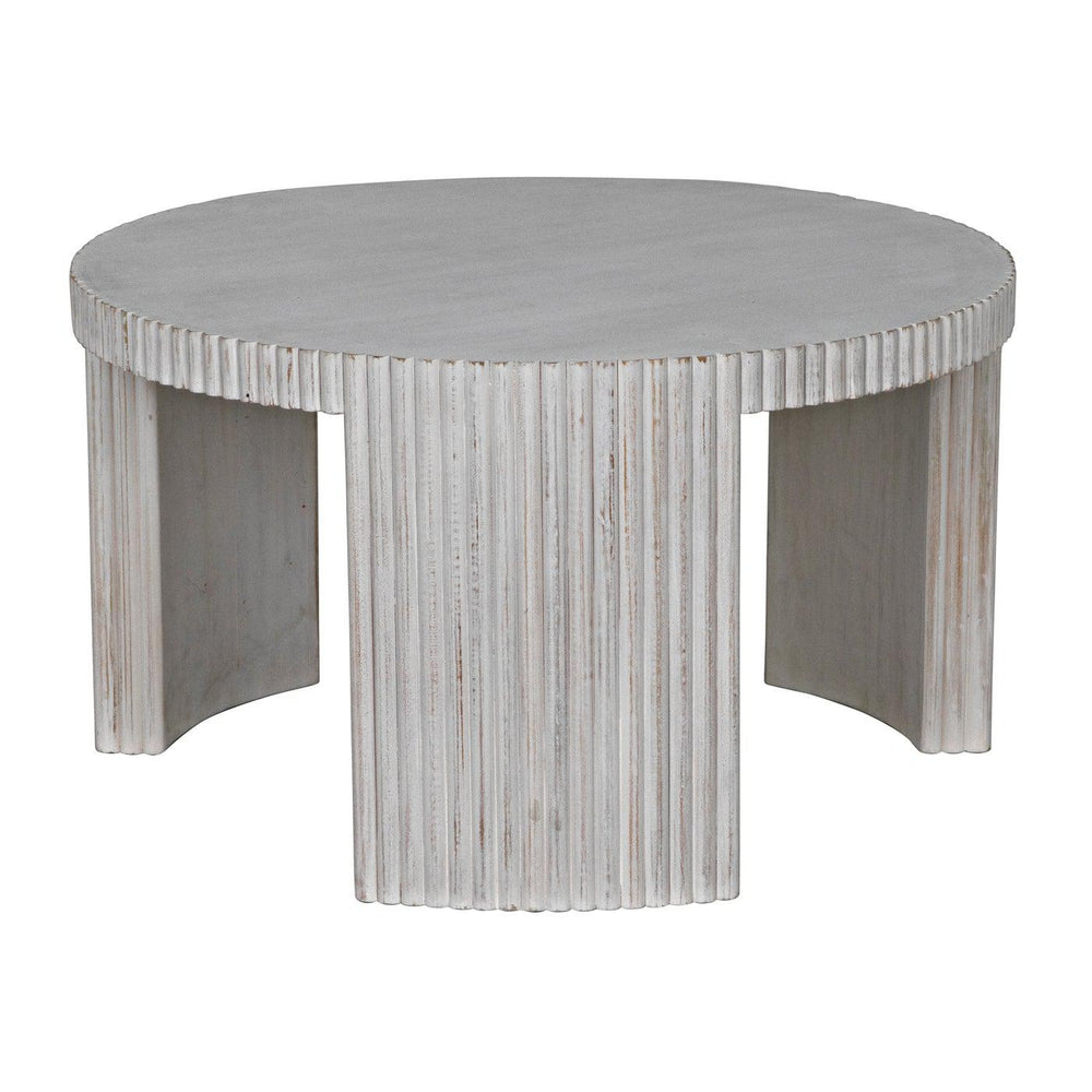 Jgor Side/Coffee Table, White Wash-Noir Furniture-Blue Hand Home