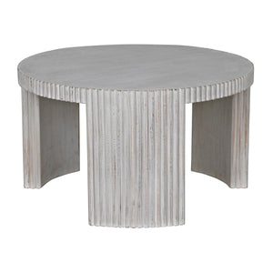 Jgor Side/Coffee Table, White Wash-Noir Furniture-Blue Hand Home