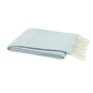 Italian Herringbone Throw-Lands Downunder-Blue Hand Home