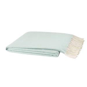 Italian Herringbone Throw-Lands Downunder-Blue Hand Home