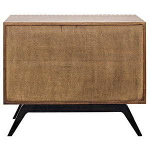 Noir Illusion Single Sideboard w/ Metal Base-Noir Furniture-Blue Hand Home