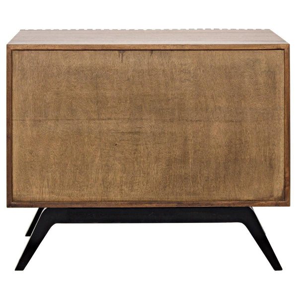 Noir Illusion Single Sideboard w/ Metal Base-Noir Furniture-Blue Hand Home