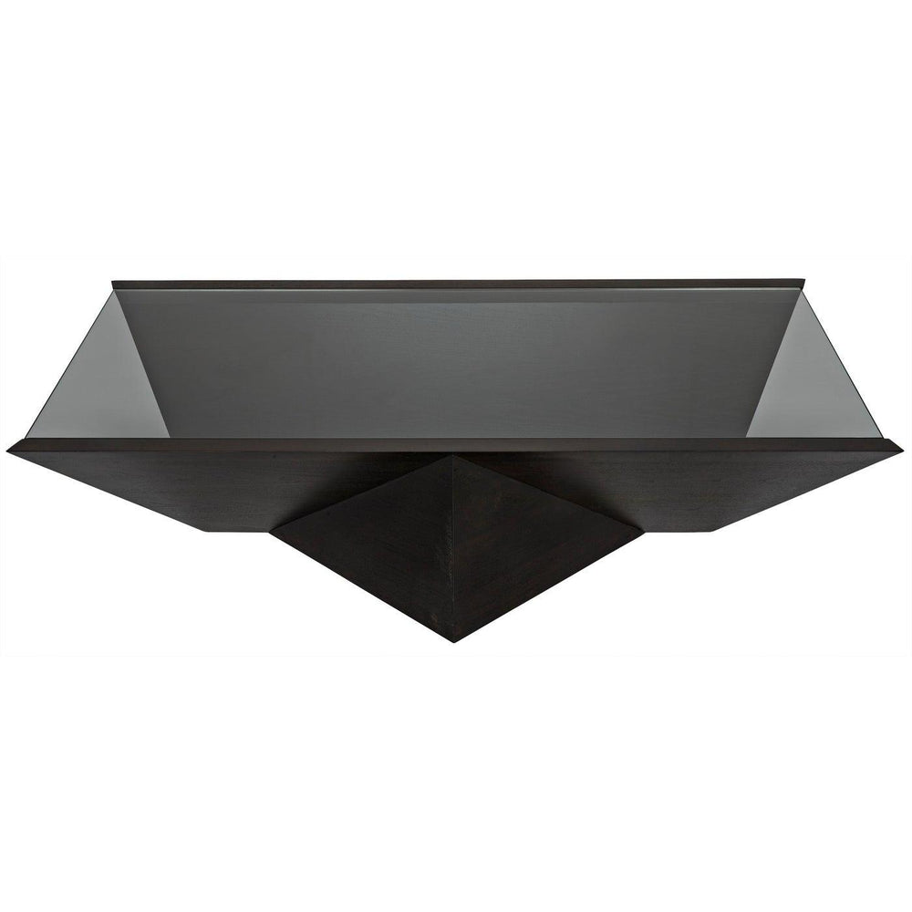 Kenora Coffee Table, Walnut - Glass Top-CFC Furniture-Blue Hand Home