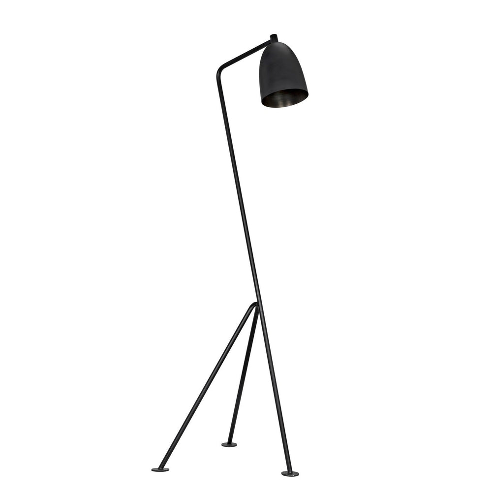 Asti Floor Lamp, Black Steel-Noir Furniture-Blue Hand Home