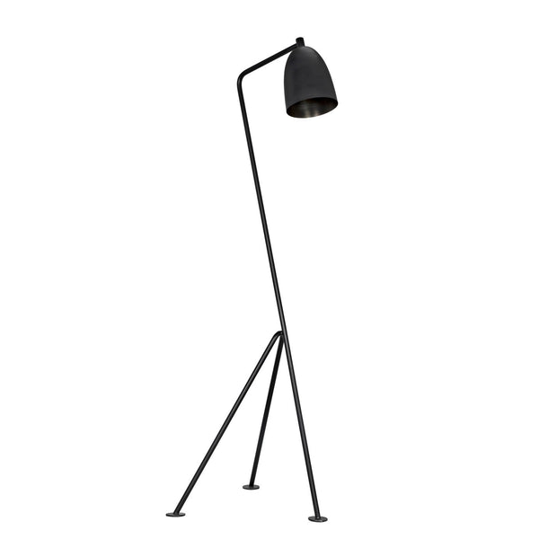 Asti Floor Lamp, Black Steel-Noir Furniture-Blue Hand Home