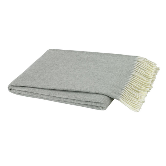 Italian Herringbone Throw-Lands Downunder-Blue Hand Home