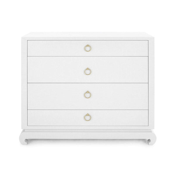 Villa & House - Ming Large 4-Drawer In White-Bungalow 5-Blue Hand Home