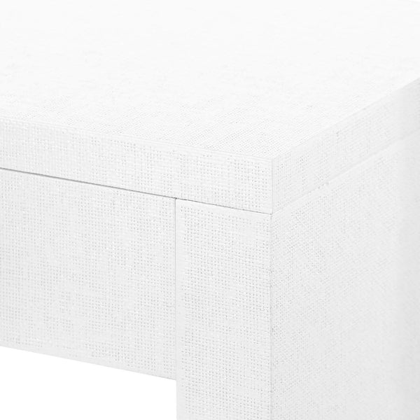 Villa & House - Morgan Grasscloth Console Table In White-Bungalow 5-Blue Hand Home