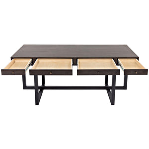 Maddox Desk, Walnut/Steel-CFC Furniture-Blue Hand Home