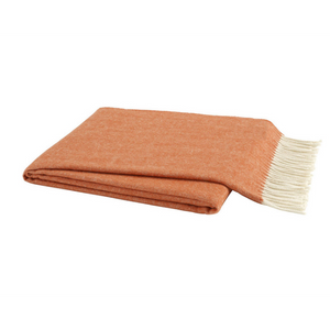 Italian Herringbone Throw-Lands Downunder-Blue Hand Home