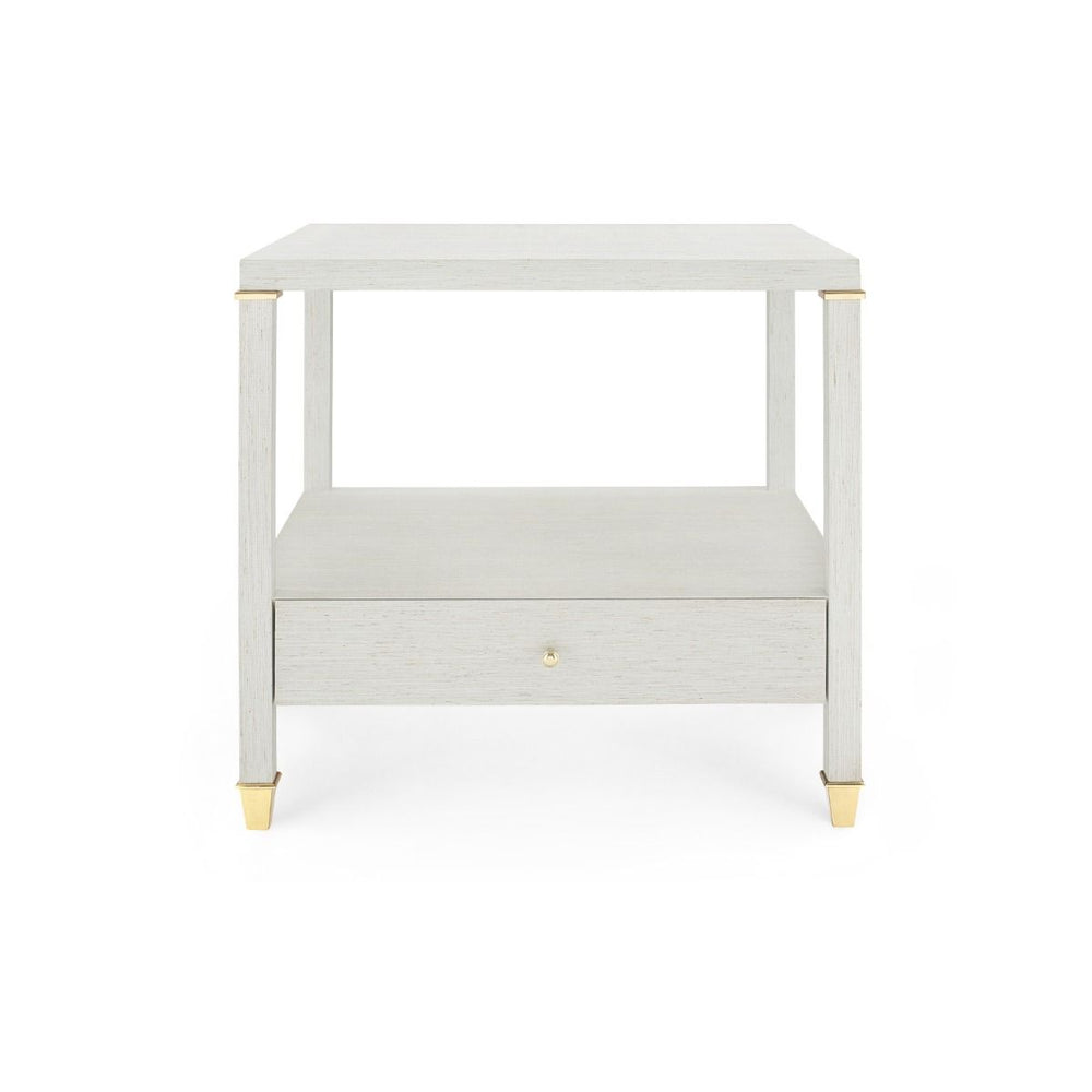 Villa & House - Pascal 1-Drawer Side Table, Silver-Bungalow 5-Blue Hand Home