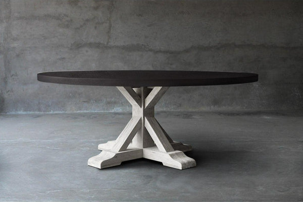 Concrete Round Table - R Base-Organic Restoration-Blue Hand Home