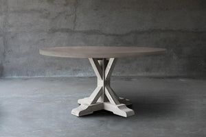 Concrete Round Table - R Base-Organic Restoration-Blue Hand Home