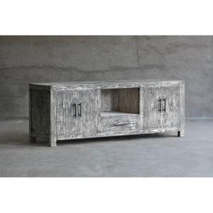 Reclaimed Elm Media Console-Organic Restoration-Blue Hand Home