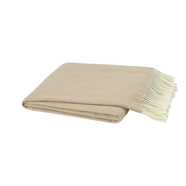 Italian Herringbone Throw-Lands Downunder-Blue Hand Home