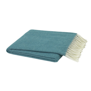 Italian Herringbone Throw-Lands Downunder-Blue Hand Home