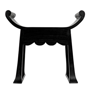 Wey Stool, Charcoal Black-Noir Furniture-Blue Hand Home