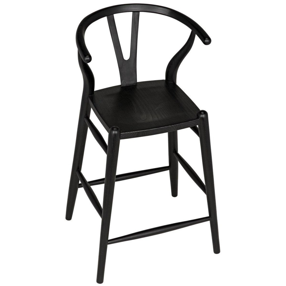 Noir Furniture Zola Counter Stool, Charcoal Black-Noir Furniture-Blue Hand Home