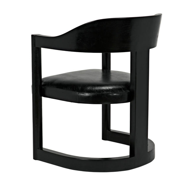 Mccormick Chair, Charcoal Black-Noir Furniture-Blue Hand Home