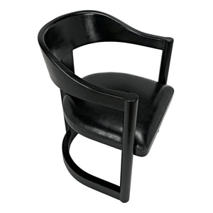 Mccormick Chair, Charcoal Black-Noir Furniture-Blue Hand Home