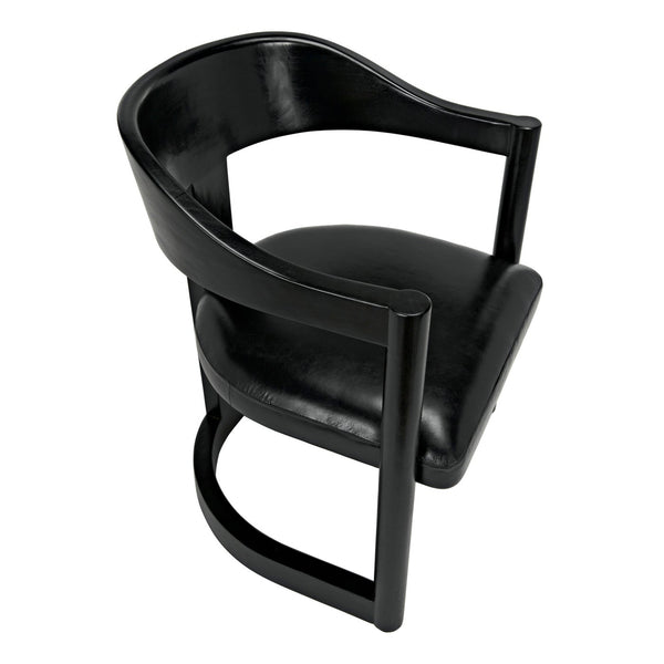 Mccormick Chair, Charcoal Black-Noir Furniture-Blue Hand Home
