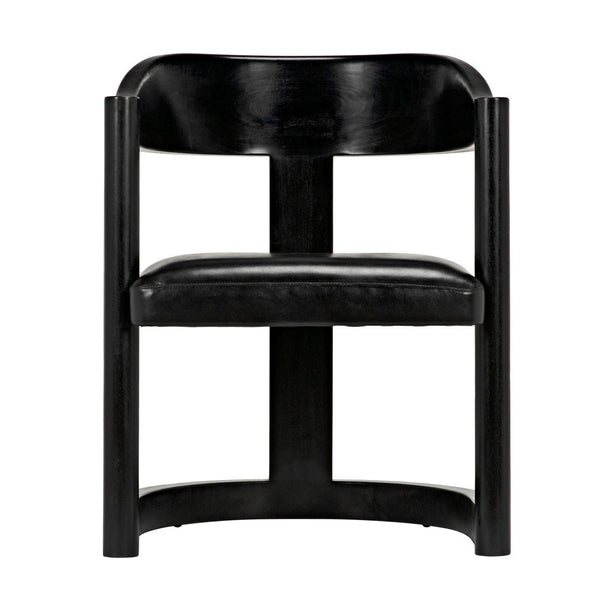 Mccormick Chair, Charcoal Black-Noir Furniture-Blue Hand Home