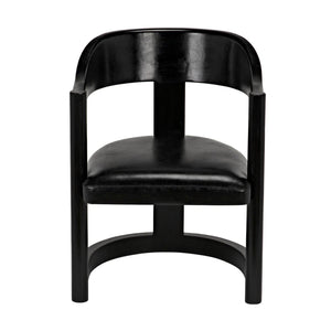 Mccormick Chair, Charcoal Black-Noir Furniture-Blue Hand Home