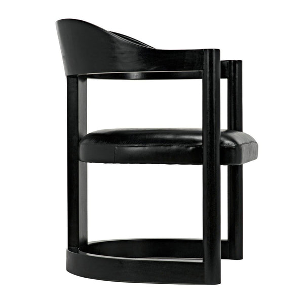 Mccormick Chair, Charcoal Black-Noir Furniture-Blue Hand Home
