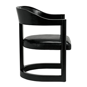Mccormick Chair, Charcoal Black-Noir Furniture-Blue Hand Home